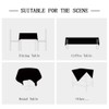 Pahajim Tablecloth Small Modern Simple Tablecloth Tassel Tablecloth Cotton Linen