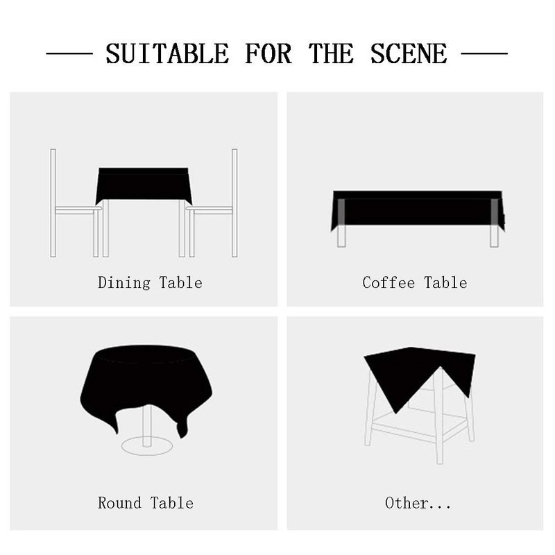 Pahajim Tablecloth Small Modern Simple Tablecloth Tassel Tablecloth Cotton Linen