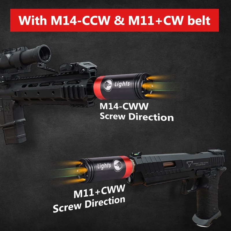 zlangsports Tracer Unit Lighter Glow in Dark for 14mm CCW/10mm