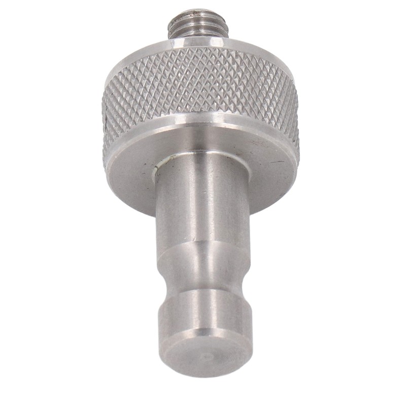 Prism Adapter Knurling Stainless Steel M8 Thread Survey Pole Adapter