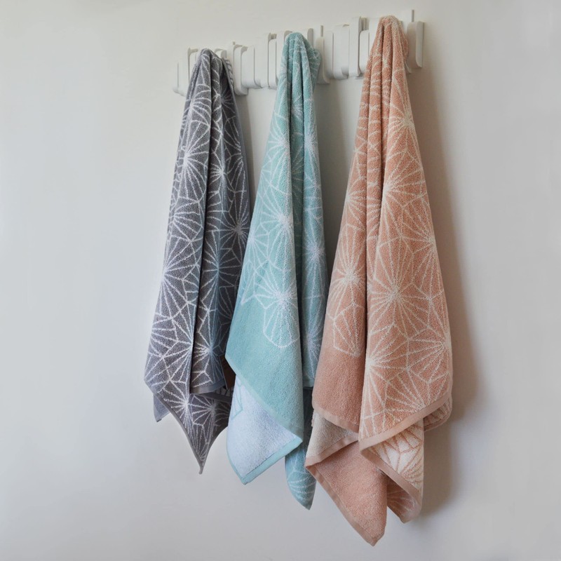 Allure Geometric Design Bath Towel, Pack of 2, 70 x