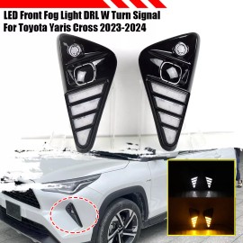 LUC For Toyota Yaris Cross 2023-2024 LED Daytime Running Light Turn Signal Fog Light