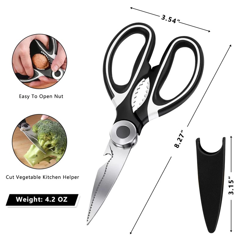 Kitory Premium Kitchen Shears 2-Pack Kitchen Scissors Ultra Sharp Shears,