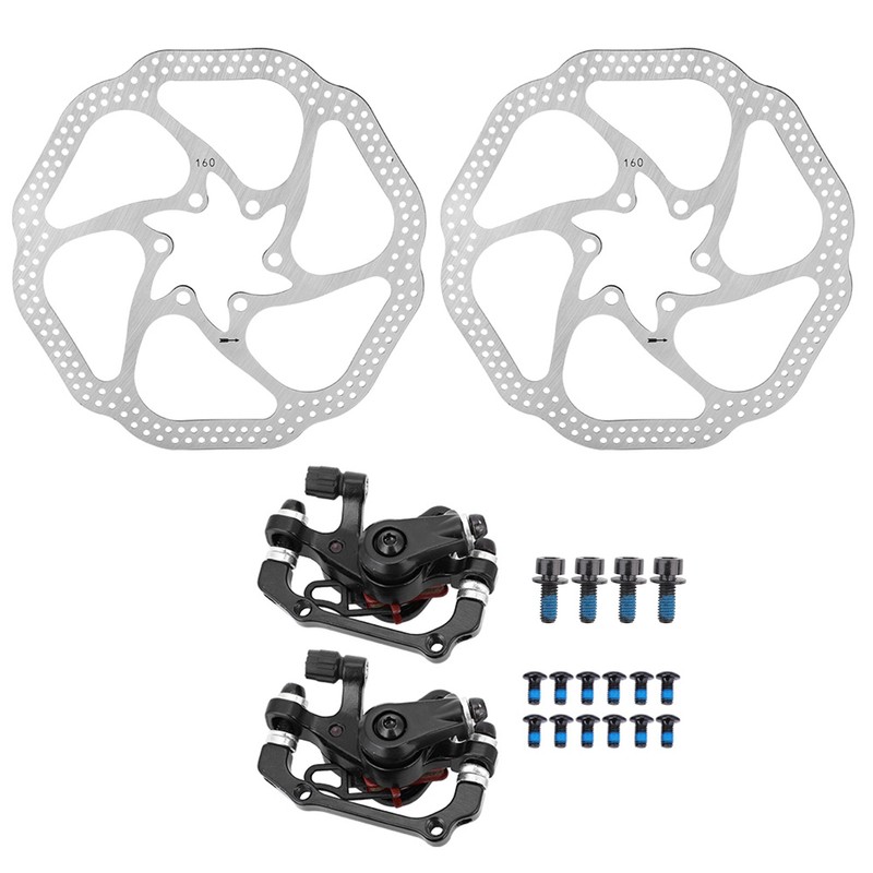 Mountain Bike Mechanical Disc Brake Cycling Bicycle Front Rear Set