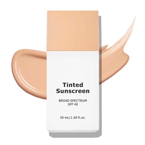 Daily Fluid Tinted Sunscreen SPF 40, Mineral Sunscreen with Zinc