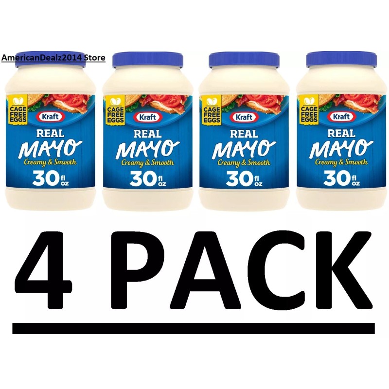 Kraft 4 PACK - Kraft Creamy and Smooth Real Mayo