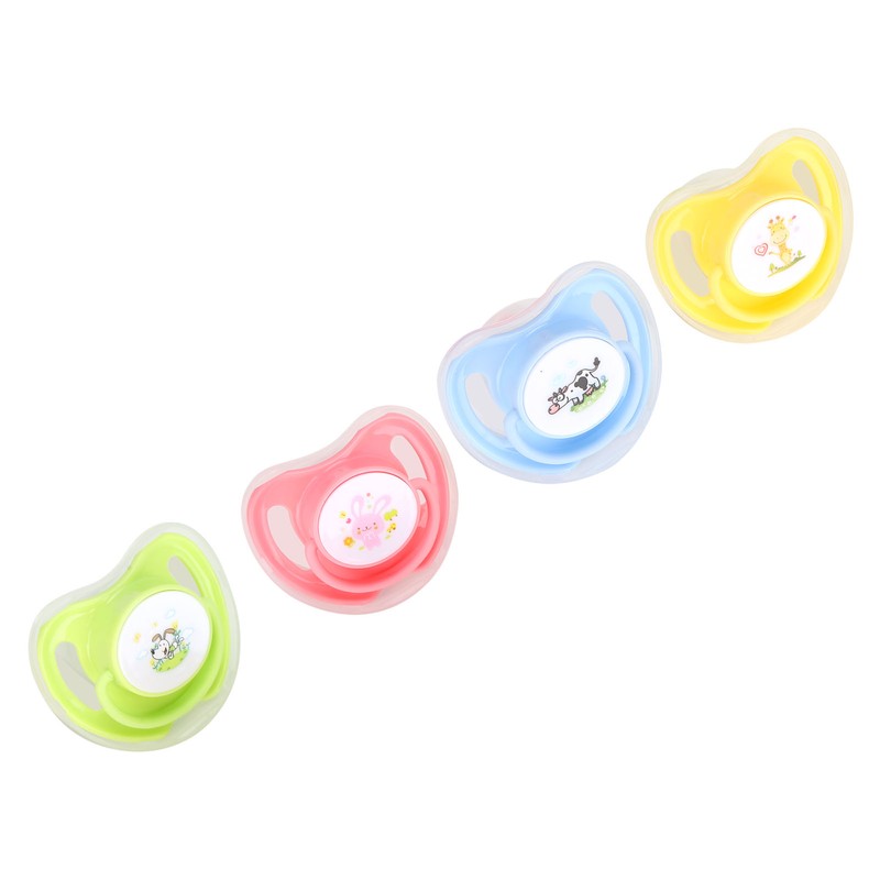 4Pcs Binkies Ultra Light Premium Silicone Safe Healthy Durable Quick