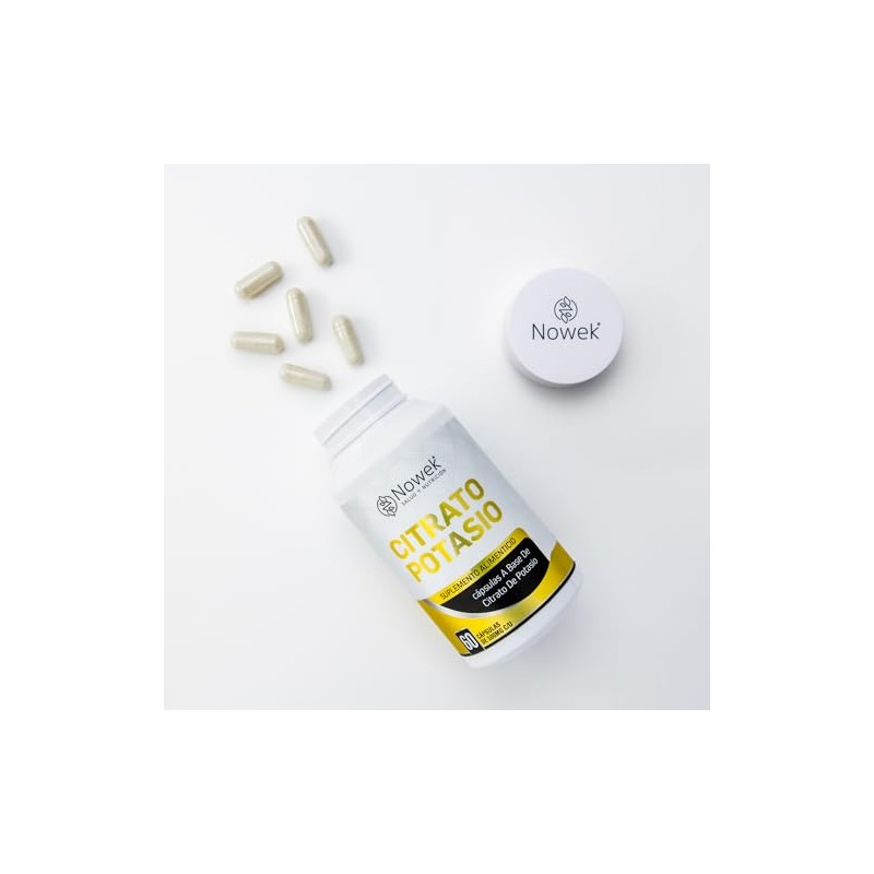 Citrato De Potasio Frasco Con 60 Capsulas| Ingredientes 100% Naturales|