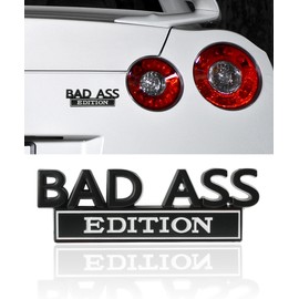 Flaconi 3D Sticker Car, Car Sticker Tuning, Car Sticker, Car Tuning, Car Sticker Rear Window, Car Sticker, Suitable for General Vehicles (Black/White, B)