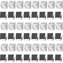 Grtard 48 Pack Fridge Magnetic Clips, Heavy Duty, Whiteboard Refrigerator Magnets, Clips for Whiteboard, Refrigerator, Classroom, Home, Office and Garage