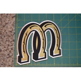 CHOICE of: Billings Mustangs Throwback MiLB Minor League Baseball Jersey Patch - 6" Horseshoes "M"