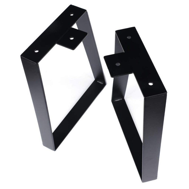 Osring 16 Inch Trapezoid Table Legs 2pcs, Solid Steel Furniture