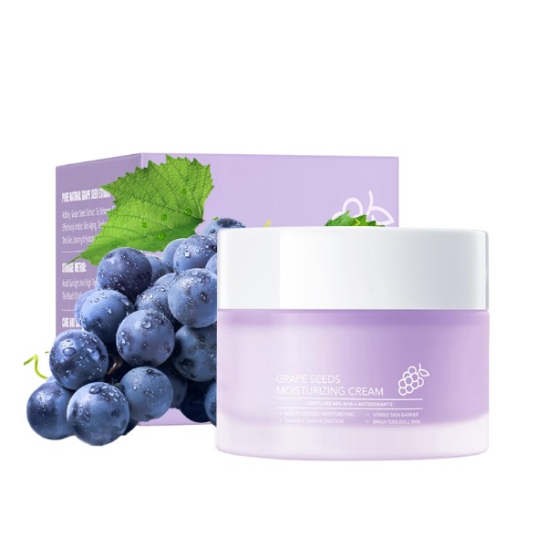 Grape Seed Face Cream - 1.76oz Anti-Aging Moisturizer with Vitamin