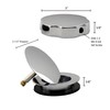 Westbrass European Style Trim for Cable Drive Bath Waste, Polished