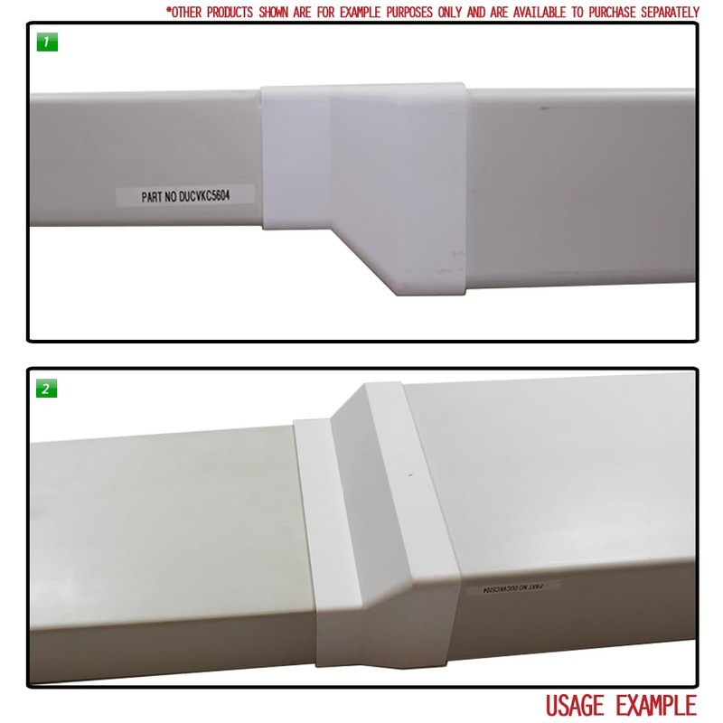 Kair Ducting Adaptor Reducer 204mm x 60mm to 220mm x