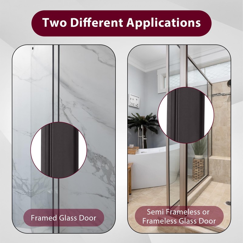 Shower Door Magnetic Strip Replacement, 75 Inches Flexible Magnetic Strip