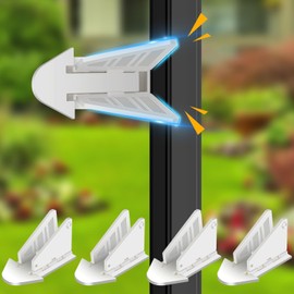 Xspring Pencere Güvenlik Kilitleri, 4 Adet Bebek Çocuk Güvenlik Ürünleri Kitleri Kilitler, Bebek Prova Pencere Kapı Kilitleri Çocuk Veranda Dolap Kapıları için Sürgülü Pencere Kilitleri
