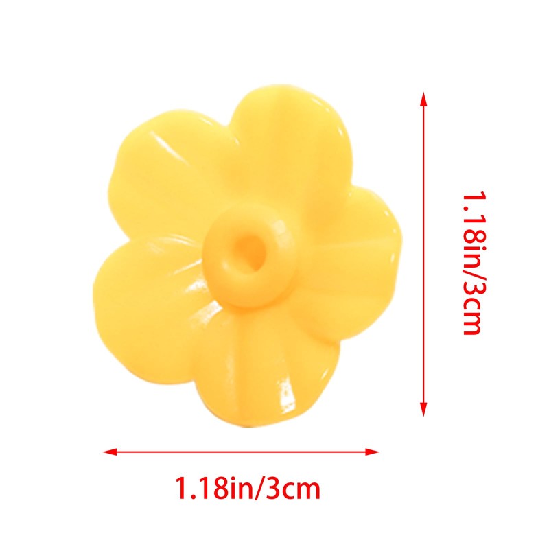 Pocoxll 16 Pcs Yellow Hummingbird Feeder Replacement Parts, Replacement Flowers