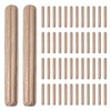 50PCS Cabinet and Furniture Dowel Pins, Hardwood Grooved Fluted Dowels