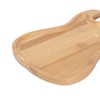 Key Storage Tray Wood Modern Guitar Shaped Base Jewelry Key