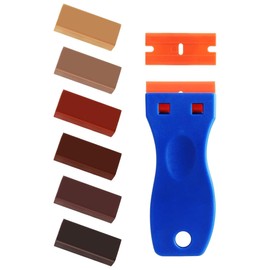 Wood Filler Waxs - 6 Colors Hardwood Floor Scratch Repair Kit, Upgrade Laminate Floor Repair Kit, Vinyl Wood Floor Repair Kit, Furniture Wood Crayons for Scratche Nail Holes Floors Cabinets Doors