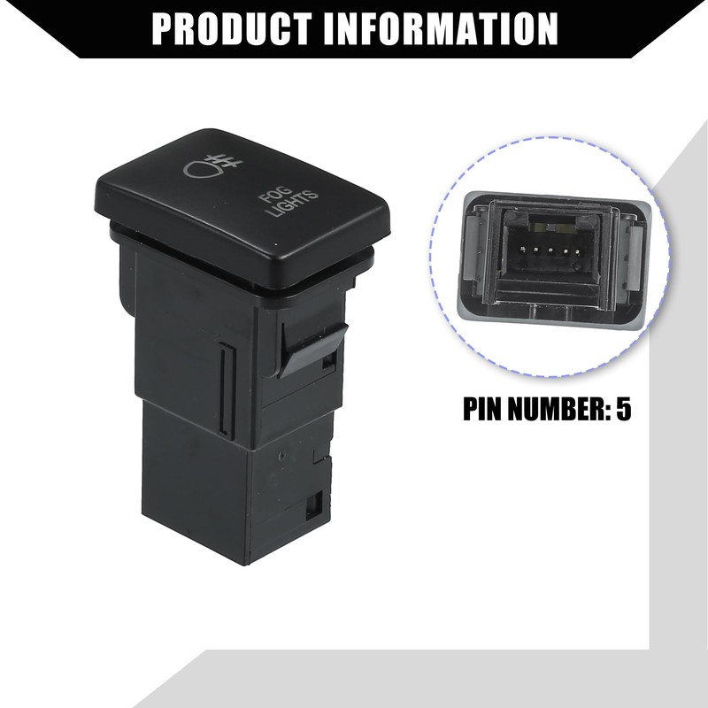 Hihaha Fog Light Pressure Switch with Connection Cable for Toyota