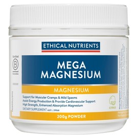 Ethical Nutrients Mega Magnesium Powder (Citrus) 200g