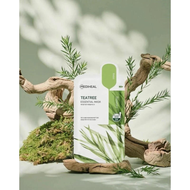 MEDIHEAL Tea Tree Essential Mask 10-PACK (WITH or WITHOUT Box)