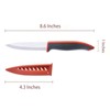 2Pcs Ultra Sharp Ceramic Knife, 4 Inches Large Blade, Safe