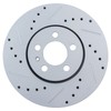 TRQ Front and Rear Performance Brake Rotors Set Premium G-Coated