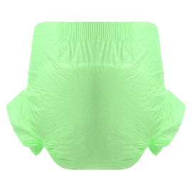 CutiePlusU Disposable Adult Diaper Heavy Absorption Dry Surface Adult Diapers All Night- Green 10 Pieces (Large 37"-47")