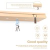 LIUZHUJ Magnetic Oak Key Rack - Magnetic Key Holder with