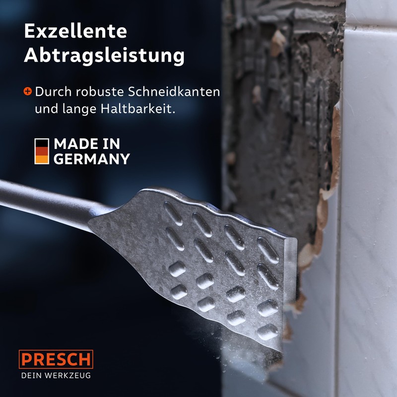 Presch SDS Plus Tile Chisel - Extra Long (250 mm)