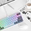 iLovBee i61 Mechanical Keyboard 60 Percent, Wired RGB Gaming Keyboard,