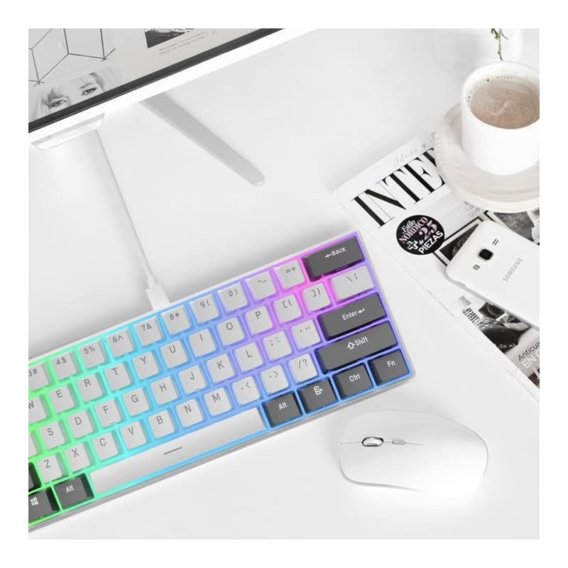 iLovBee i61 Mechanical Keyboard 60 Percent, Wired RGB Gaming Keyboard,