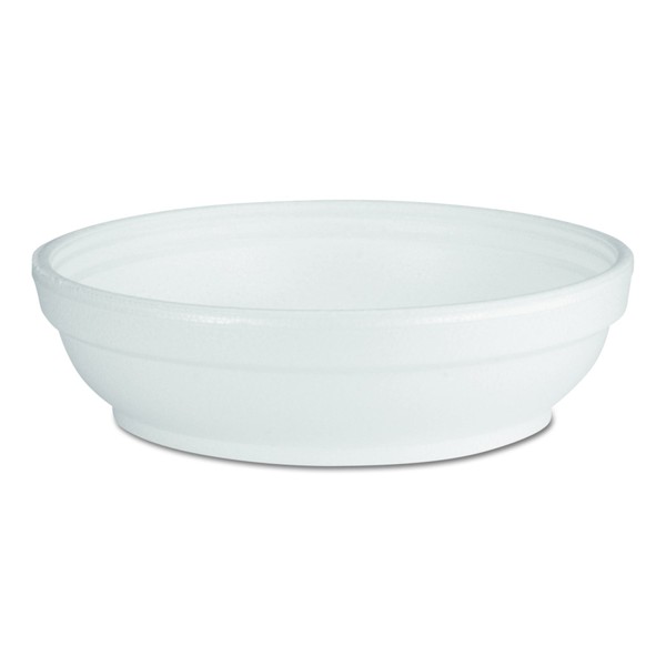 Dart 5B20 Insulated Foam Bowls, 5 Oz, White, Pack of 50 (Case of 20)