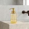 2 Pack Glass Soap Dispenser with Plastic Pump, 12oz Thick