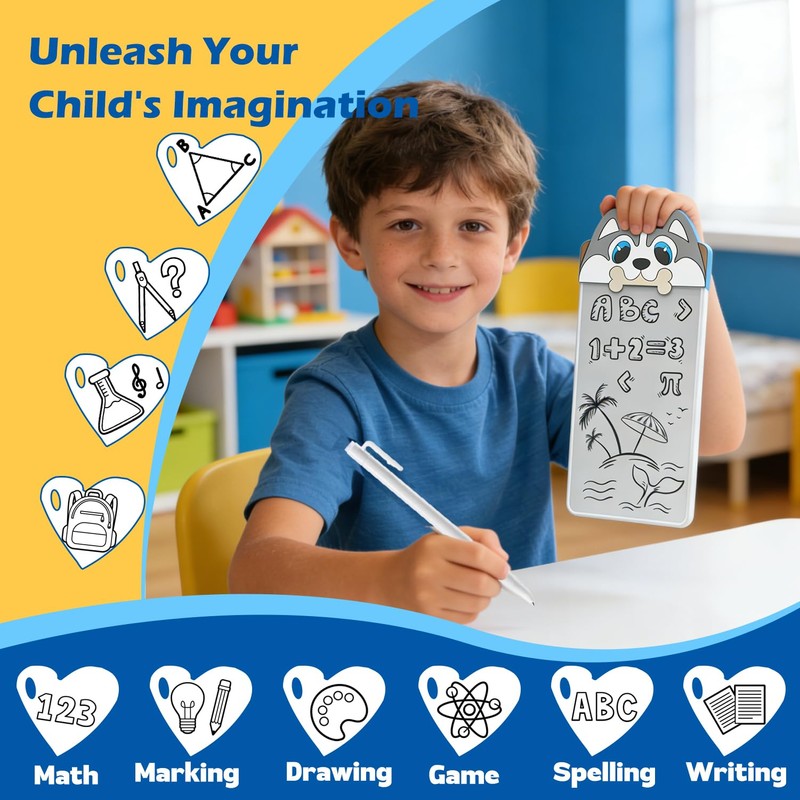 5.5" Magnetic Drawing Board for Kids - Reusable Doodle Tablet