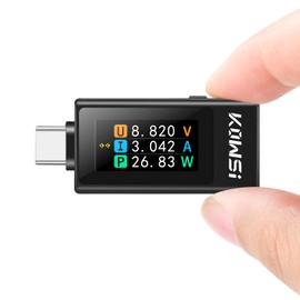 FORIOT Type-C Tester DC4-30V 0-8A Multi-Functional Digital Power Meter with 0.96" TFT Color Screen Bidirectional Current Detection Multimeter Support Current Voltage Power Capacity etc.