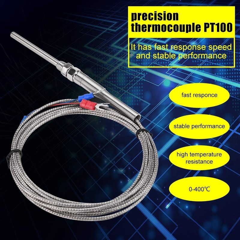 PT100 Thermocouple Temperature Sensor M8 Thread Platinum Resistance Thermocouple 50
