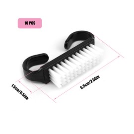 OHYER Pack of 10 Nail Brush Handle Brush Hand Scrubbing Brush Cleaning Brush Pedicure Brush Hand Wash Brush Plastic Fingernail Brushes for Cleaning Hands Feet Toes and Various Gaps