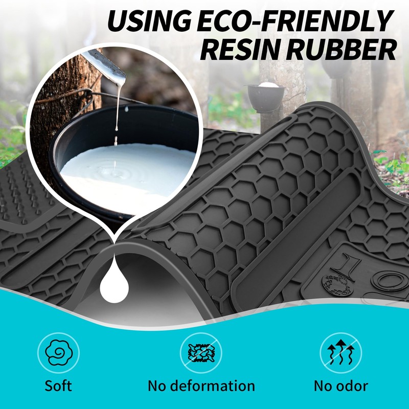 10L0L Golf Cart Floor Mat for EZGO RXV 2008-up, Full