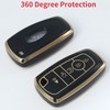 LJMTBKAN TPU Key Fob Case Cover Suitable for Ford F150