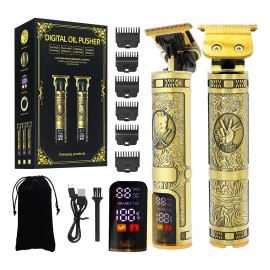 Recortadora De Barba Y Cortapelo Para Hombre,recortadora De Barba Profesional Con Cuchilla En T,recortadora Inalmbrica Recargable Por Usb Con...      