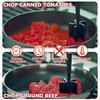 Meat Chopper, 5 Curve Blades Ground Beef Masher, Heat Resistant