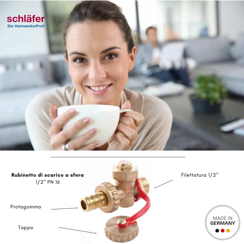 Schläfer 704411 | HS Drain Valve Ball Valve Male Thread