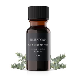 TRUE AROMA Marine Eucalyptus Essential Oil | Eucalyptus Essential Oils for Aroma Diffusers | Natural Eucalyptus Essential Oil for Diffuser | Aromatherapy Essential Oils | Essential Oil Blends - 10 ML