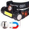 2x 1200000LM LED Headlamp Rechargeable Headlight Zoom Head Torch Lamp