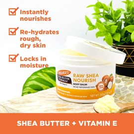 Palmer's Shea Butter Formula, Bálsamo Corporal Humectante y Nutritivo para Piel Seca y Áspera - Concentrado Sólido con Manteca de Karité y Vitamina E, Dermatológicamente Probado, 200g