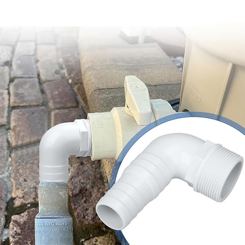 90 Degree Elbow Pool Hose Adapter,1/2" Pool Hose Adapter Fitting